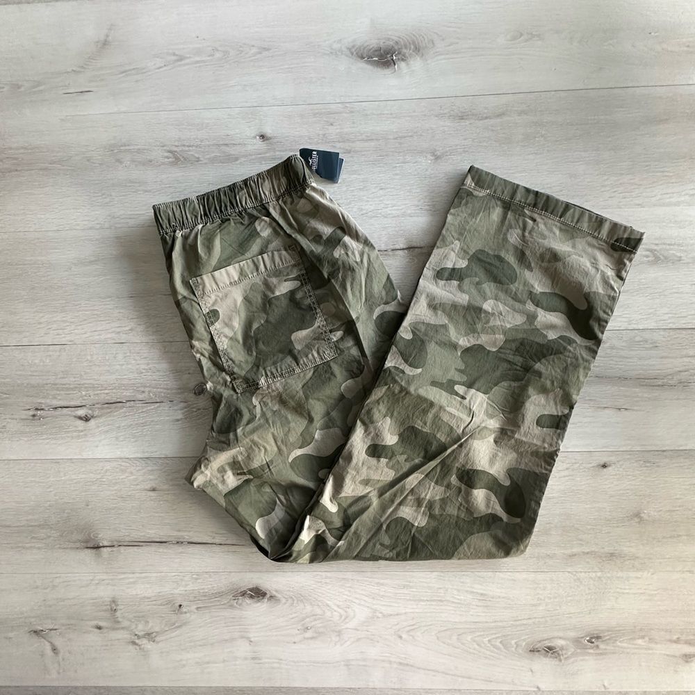 Hollister Adjustable Rise Poplin Baggy Cargo Pants Camo XXL‎ NWT - Picture 4 of 6